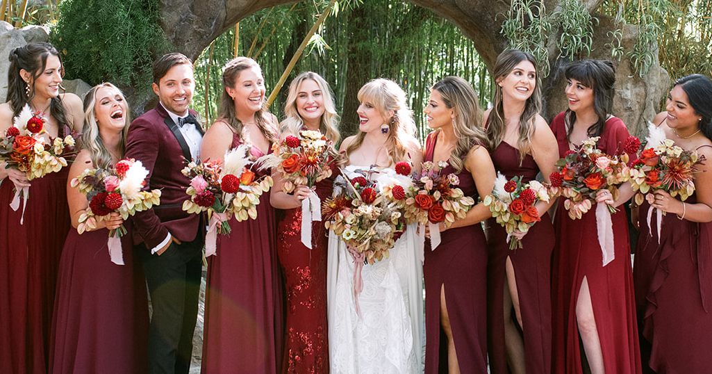 10 Burgundy Bridesmaid Garments From Precise Weddings